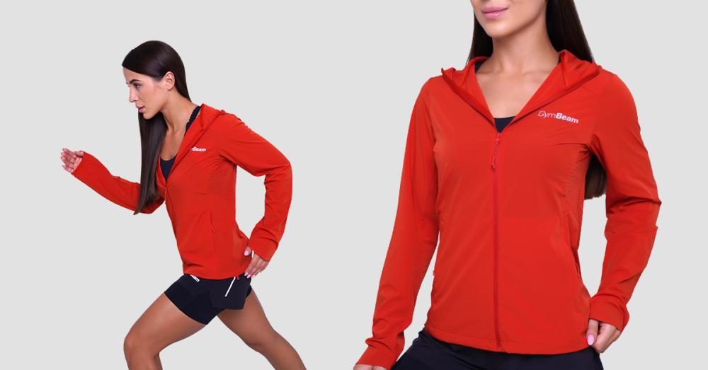 Giacca da running Pulse Donna Arancione - GymBeam