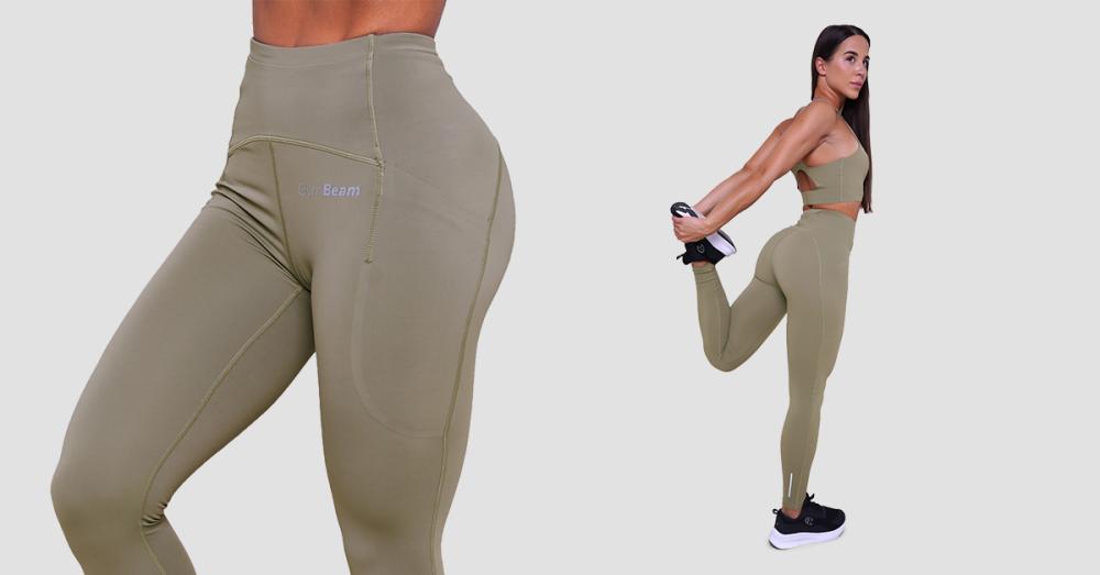 Leggings da running Pulse Donna Vetiver - GymBeam