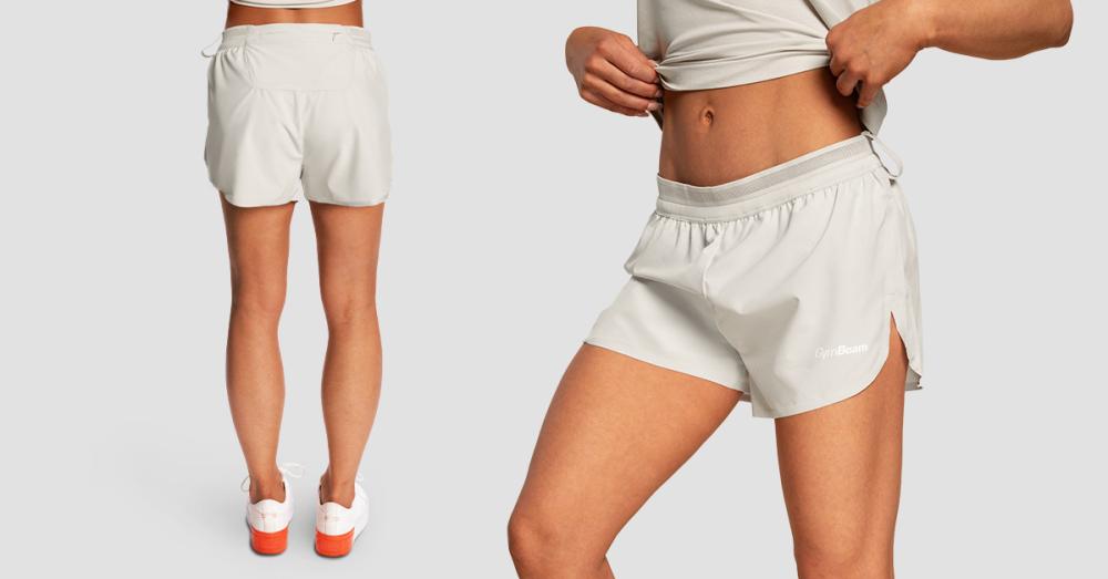 Pantaloncini da corsa Pulse X Donna Grigio - GymBeam