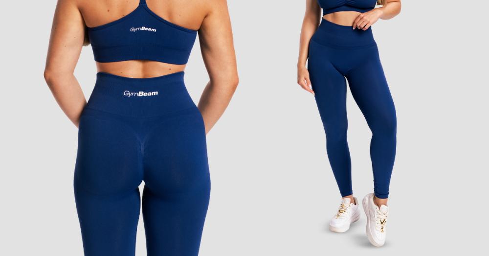 Leggings Sculpt Navy Seamless Donna - GymBeam