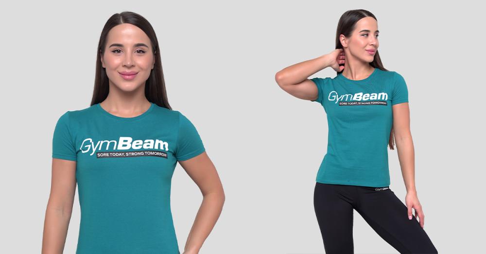 Maglietta donna Strong Tomorrow Blue - GymBeam