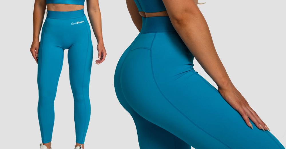 Leggings da Donna Limitless Aquamarine - GymBeam