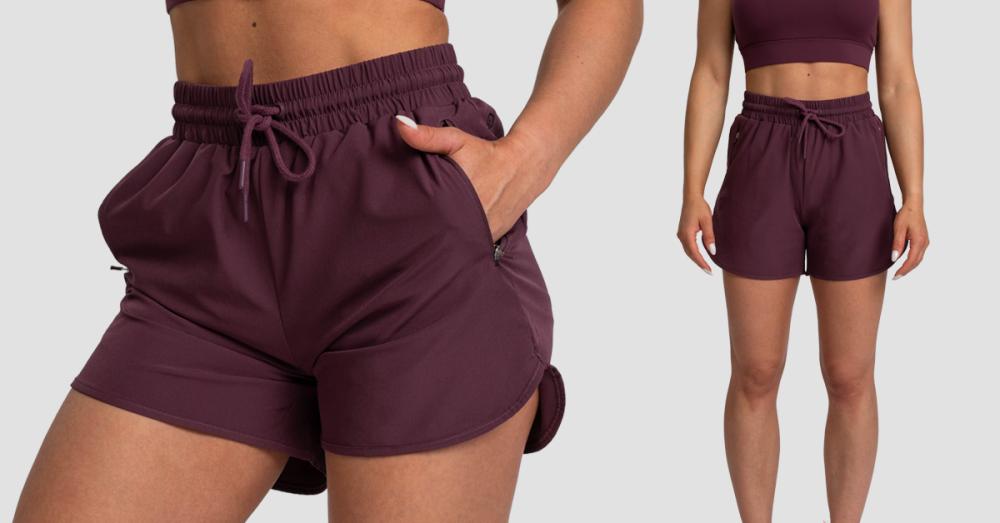 Pantaloncini da Donna TRN Eggplant - GymBeam