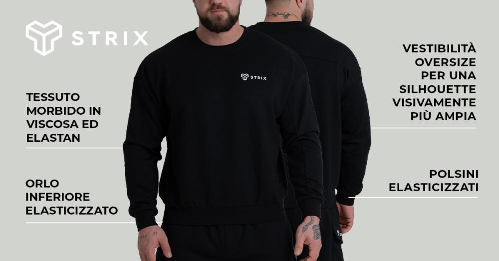 ZOA Relaxed Sweatshirt Black - STRIX