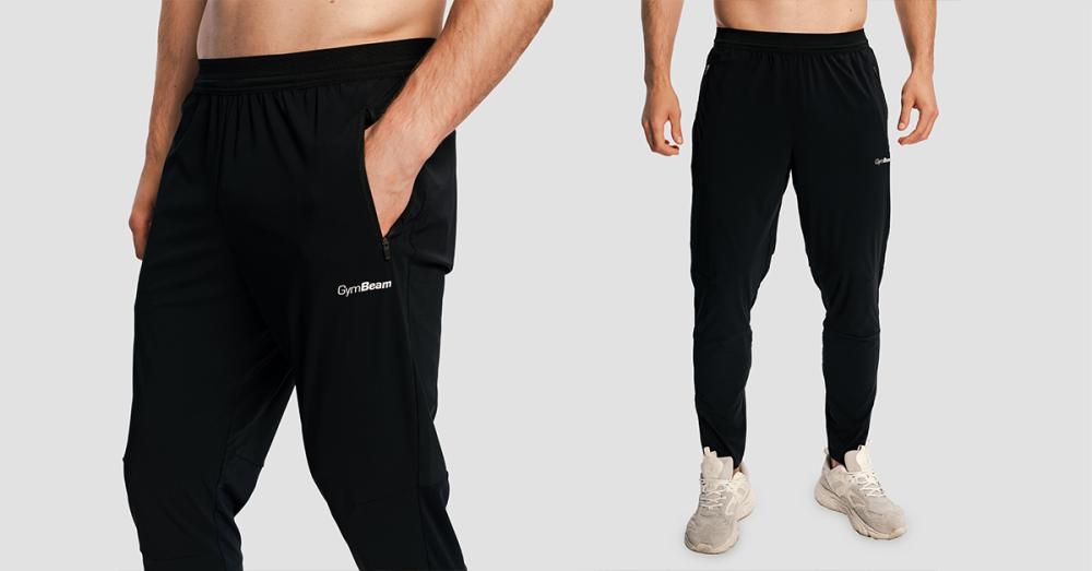 Pantaloni da running Pulse X Black - GymBeam da uomo
