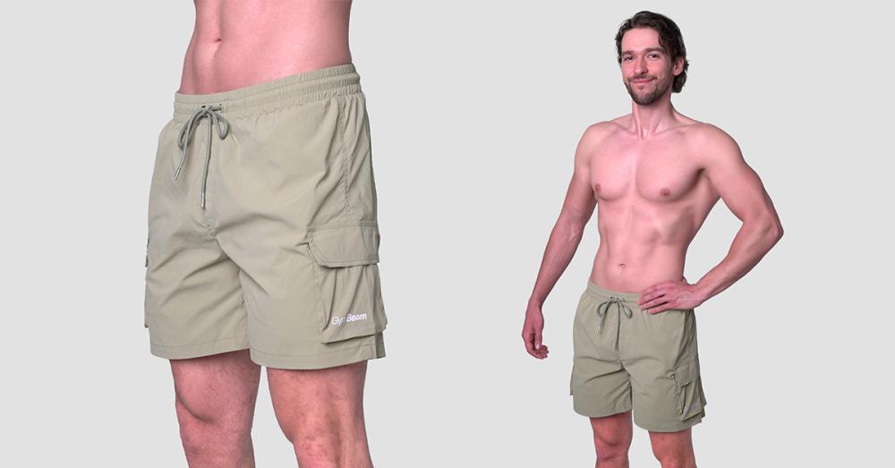 Pantaloncini da bagno Cargo da uomo - GymBeam