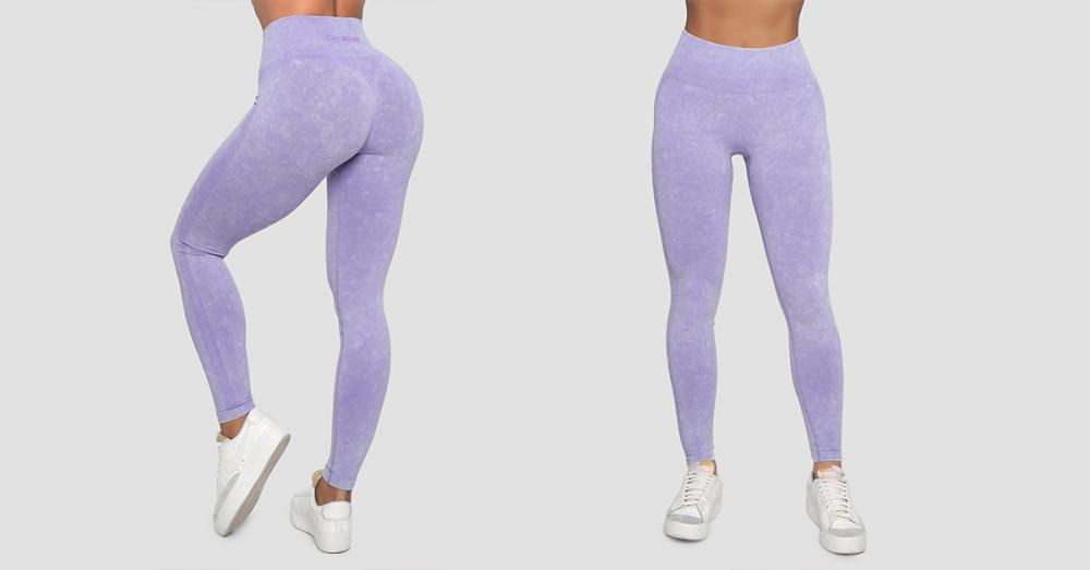 Leggings donna Lift Violet Seamless - GymBeam