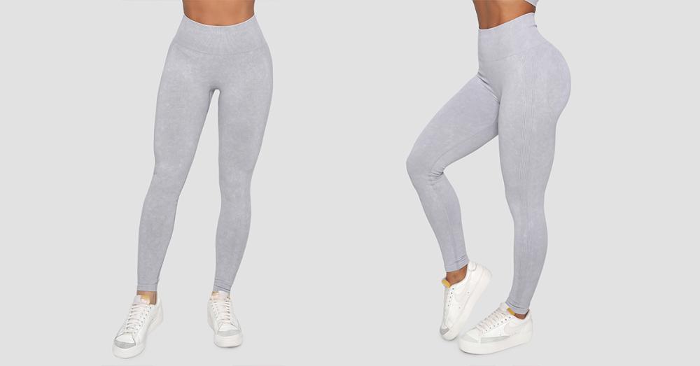 Leggings da donna Lift Grey Seamless - GymBeam