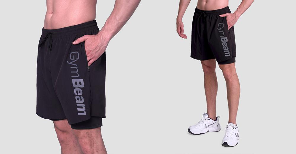 Pantaloncini 2in1 Essence Black - GymBeam