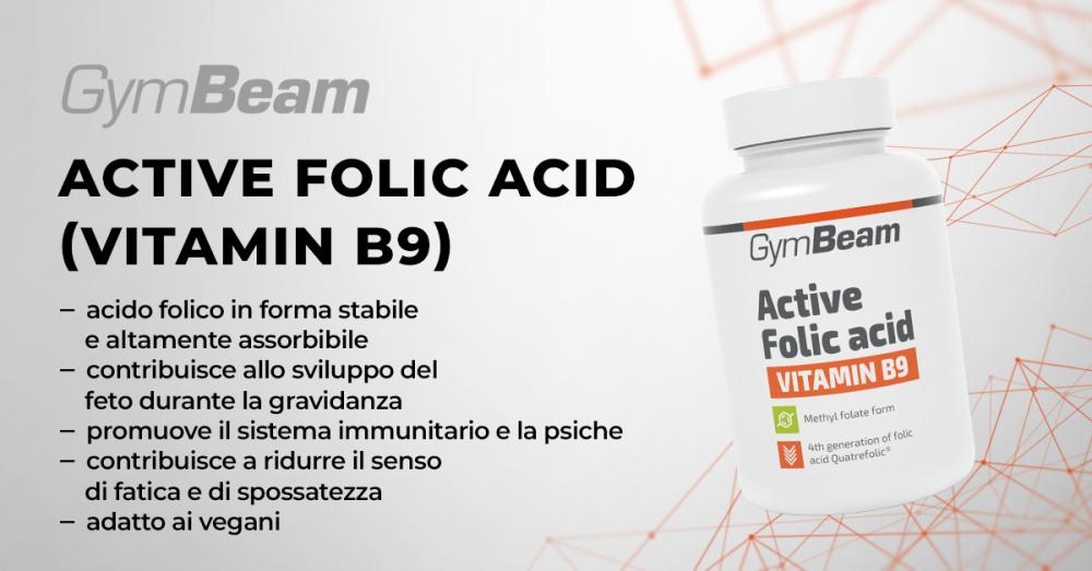Acido Folico Attivo (Vitamina B9) - GymBeam