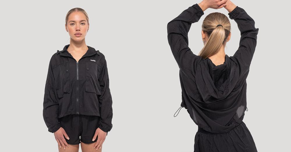 Giacca Flow Black - GymBeam