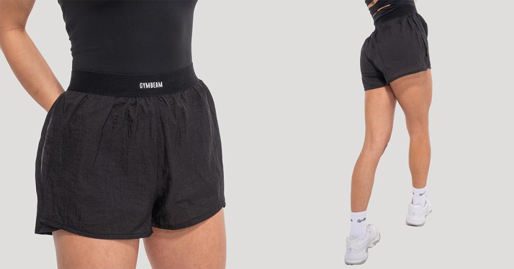 Pantaloncini 2in1 Flow Black - GymBeam