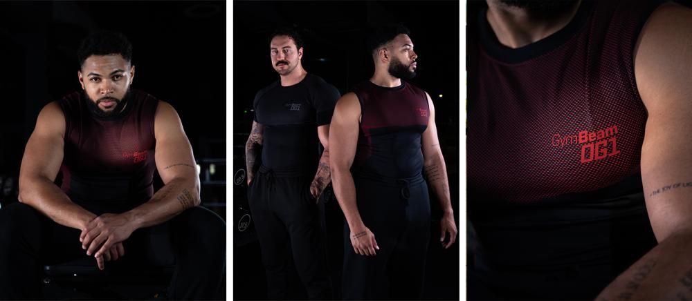 Canotta Seamless OG1 Black/Red - GymBeam