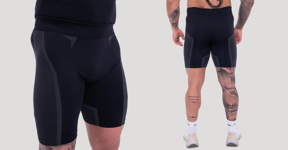 Pantaloncini Seamless OG1 Black/Grey - GymBeam