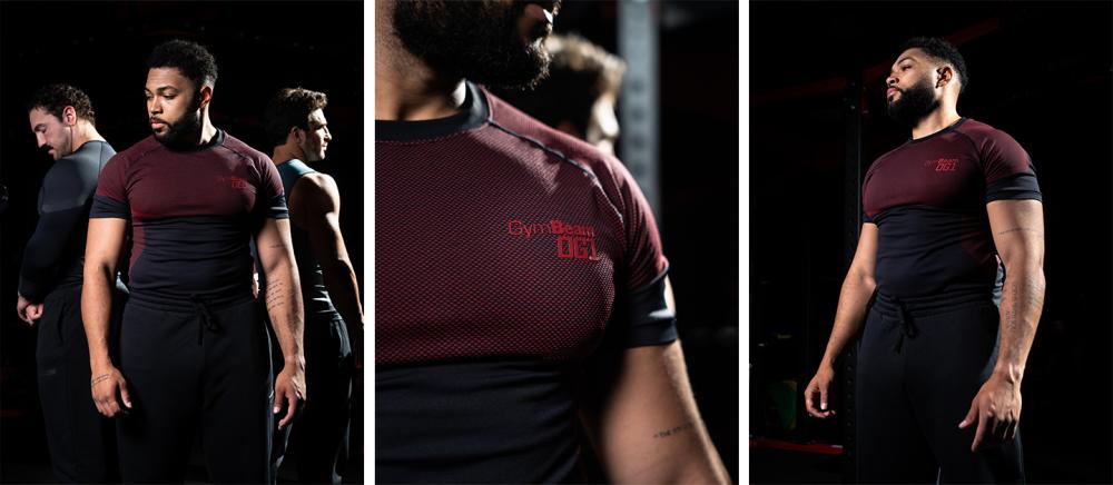Maglietta Seamless OG1 Black/Red - GymBeam