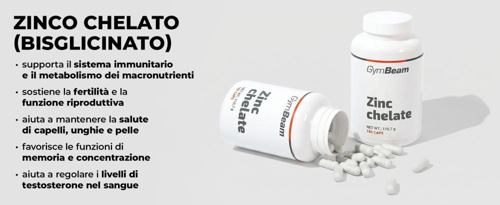 Effects of Zinc Chelate (Bisglycinate) - GymBeam