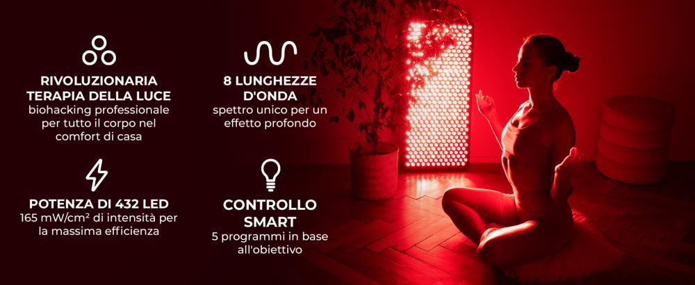 Benefits and features of Red Light Therapy Panel Max - GymBeam