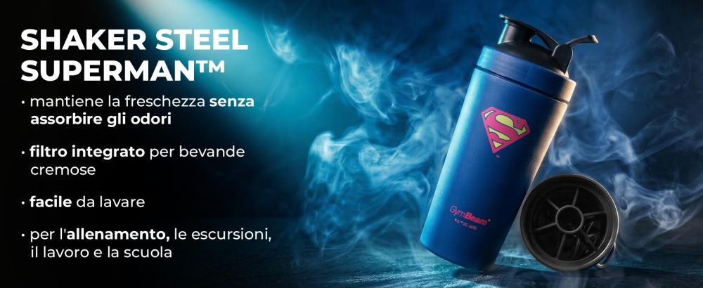 Benefits of Steel Shaker Superman™ 750 ml - GymBeam