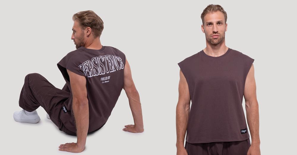T-shirt Persistence Marrone - GymBeam