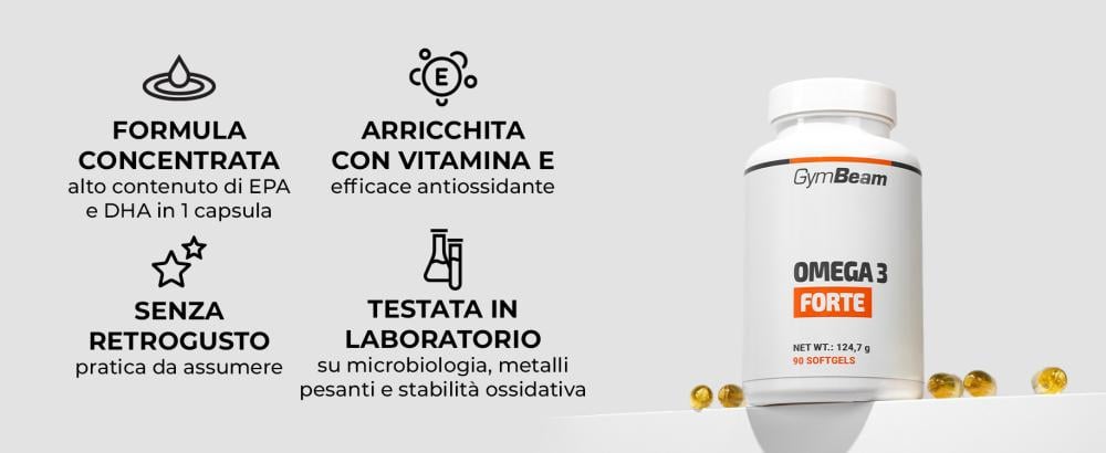 Benefits and features of Omega 3 Forte - GymBeam