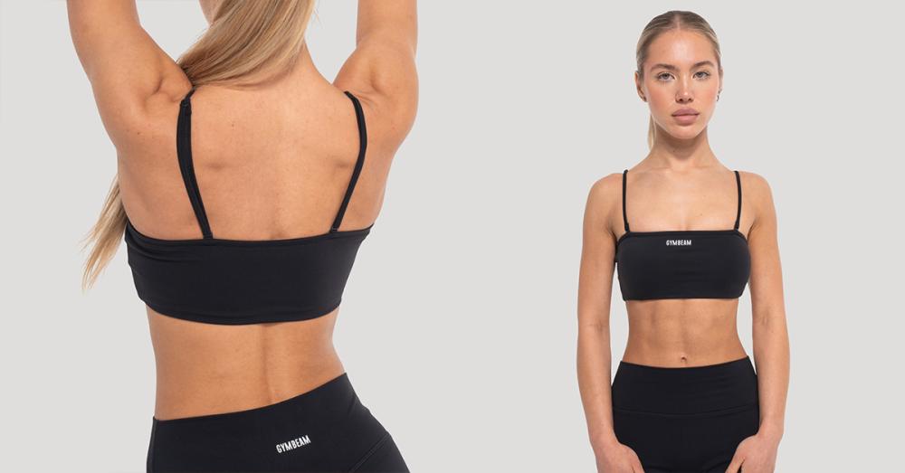 Top sportivo donna Flow Black - GymBeam