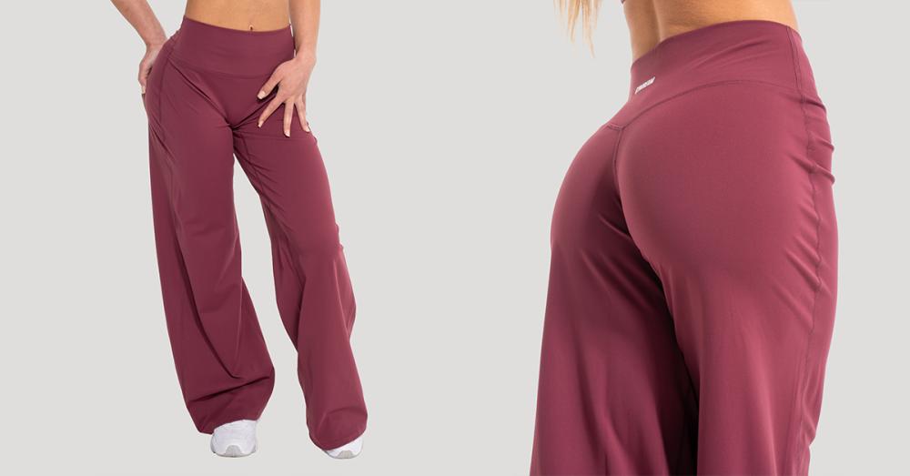 Pantaloni Flow Straight da donna Blush - GymBeam