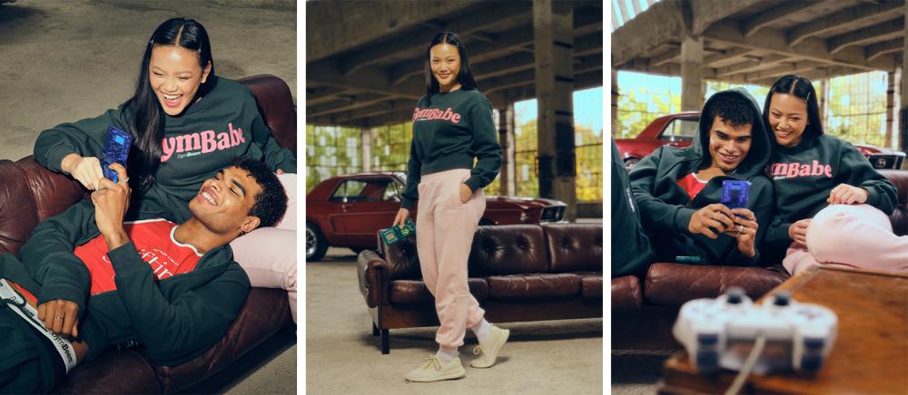 Dámské tepláky GymBabe Cherrybloom - GymBeam