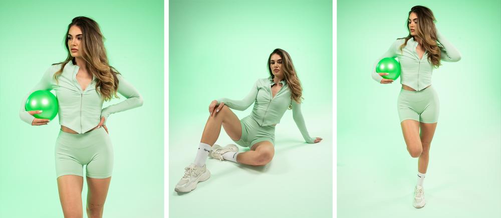 Pantaloncini Luma Pistachio - GymBeam