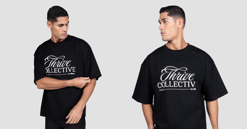 T-shirt Thrive Black - GymBeam
