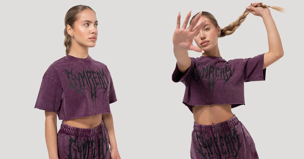 Crop Top Abyss Raisin - GymBeam