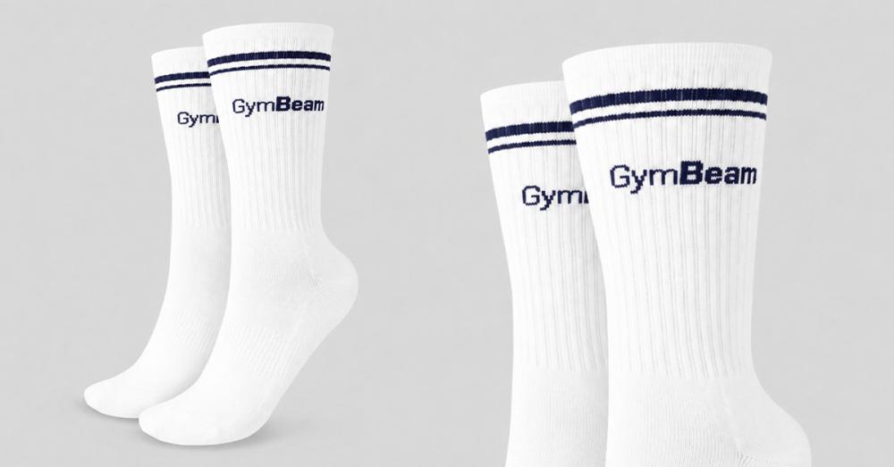 Calze Crew White - GymBeam