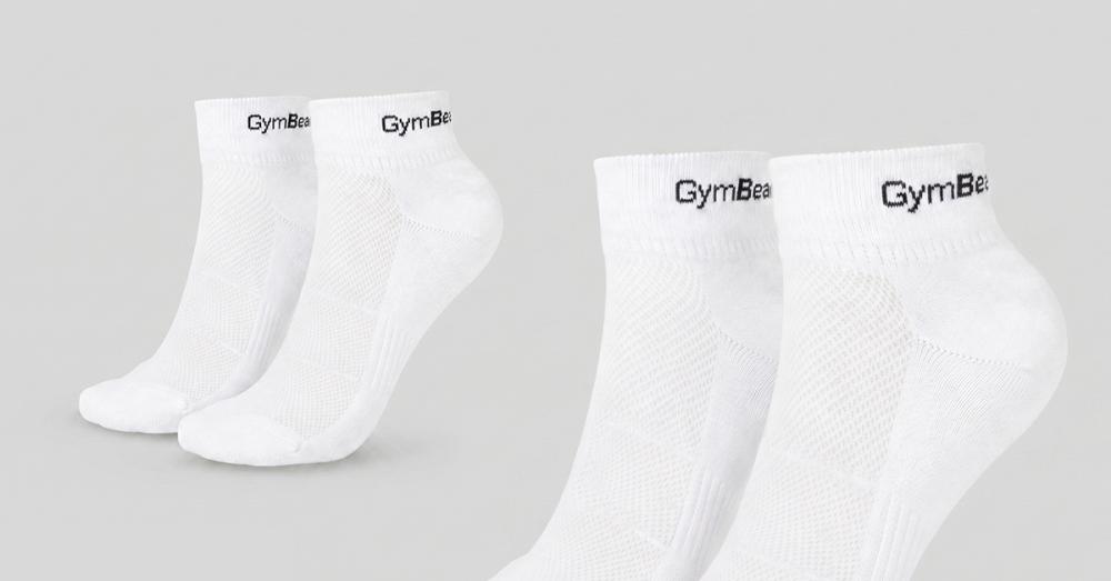 Calze Quarter 3Pack White - GymBeam