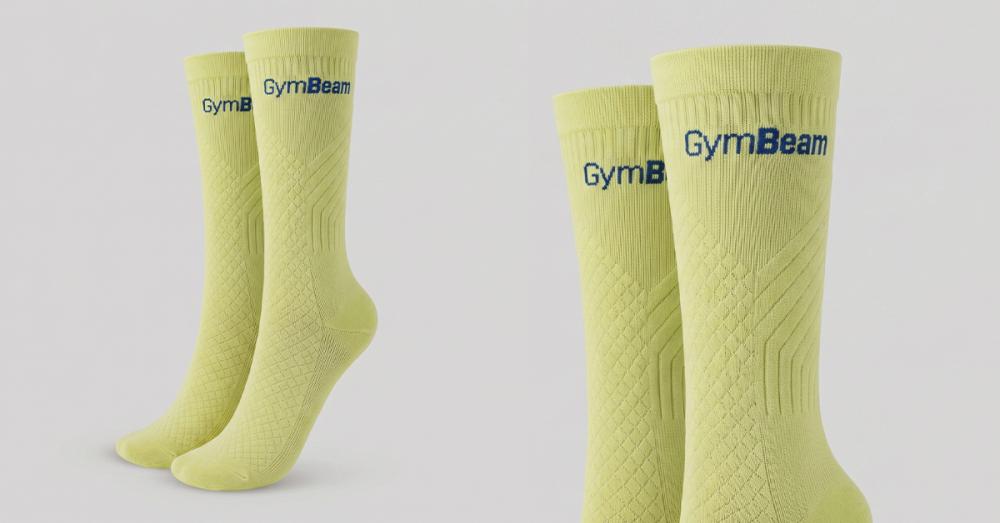 Calzini da corsa Verde Lime - GymBeam