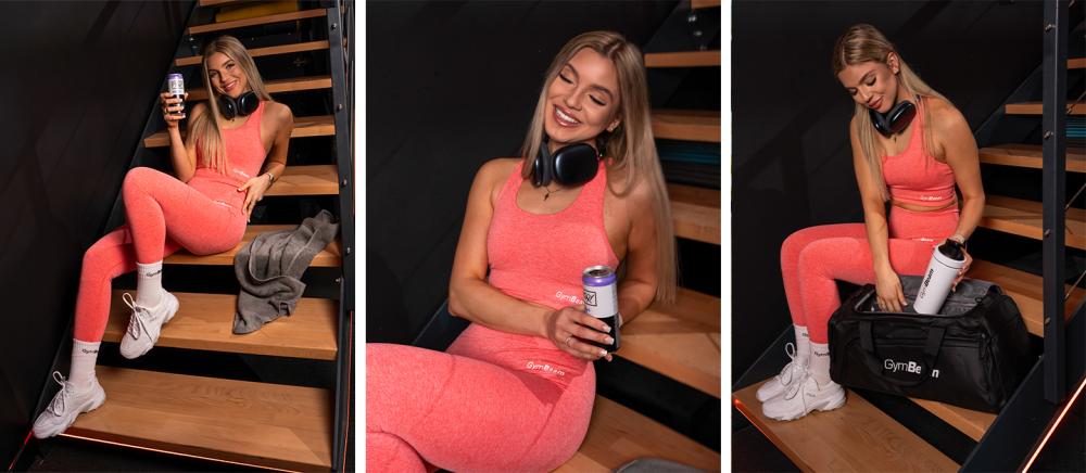 Women's FLO Leggings Coral - GymBeam