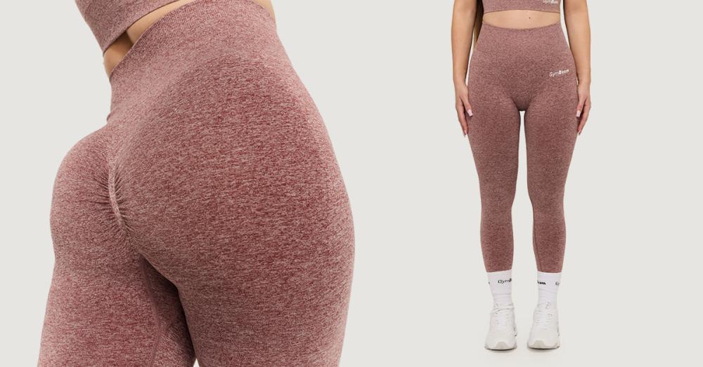 Women‘s FLO Leggings Mauve - GymBeam