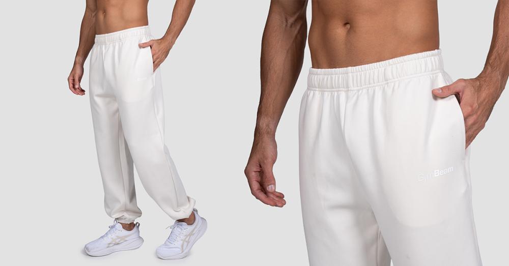 Relay Sweatpants Pearl - GymBeam