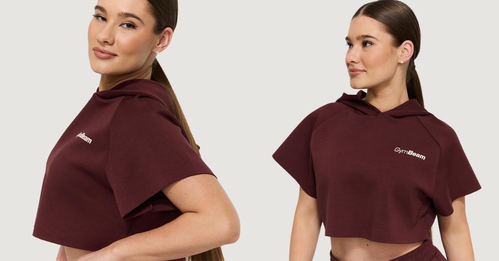 Women's Cropped Relay Sweatshirt Fig - GymBeam