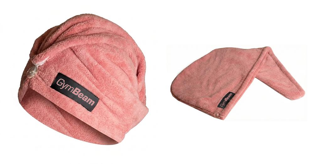 Turbante Asciugacapelli in Microfibra Pink - GymBeam
