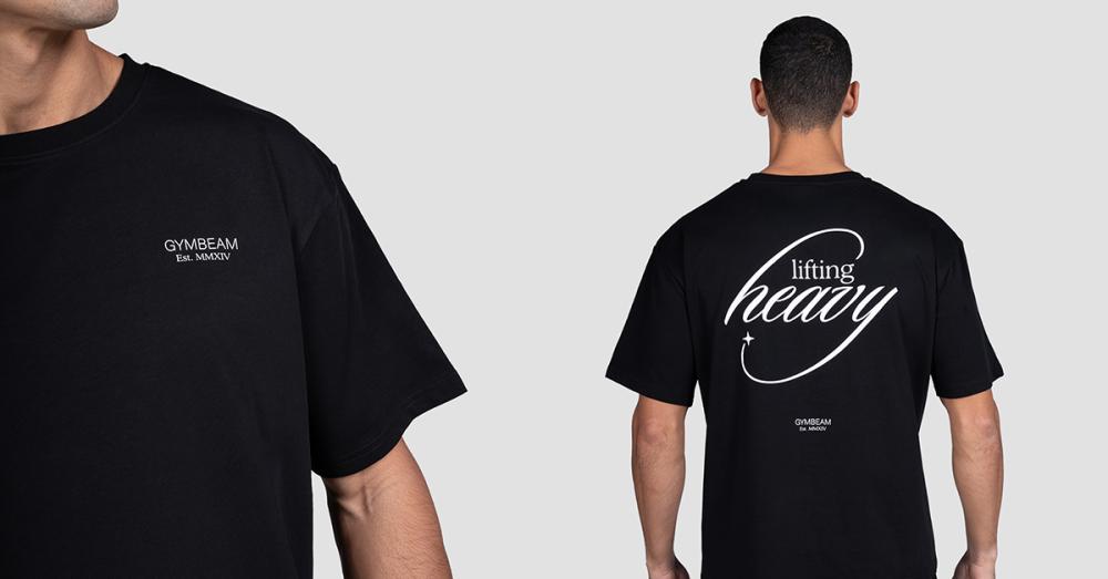 Maglietta Lifting Heavy Nera - GymBeam