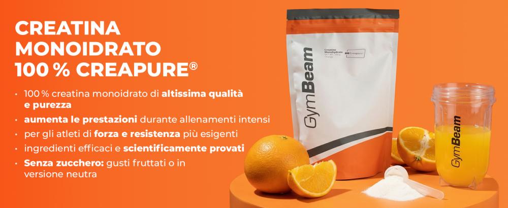 Effetti della creatina monoidrato micronizzata al 100% (Creapure®) - GymBeam