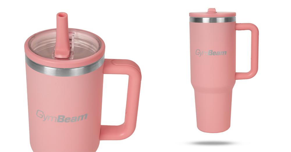 Tazza termica da 1,2 l Rosa - GymBeam