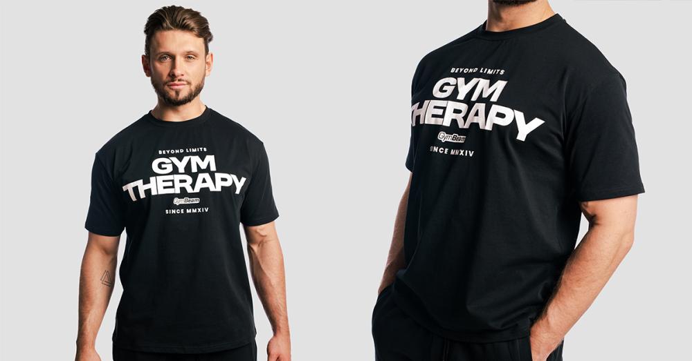 Gym Therapy T-Shirt Black - GymBeam