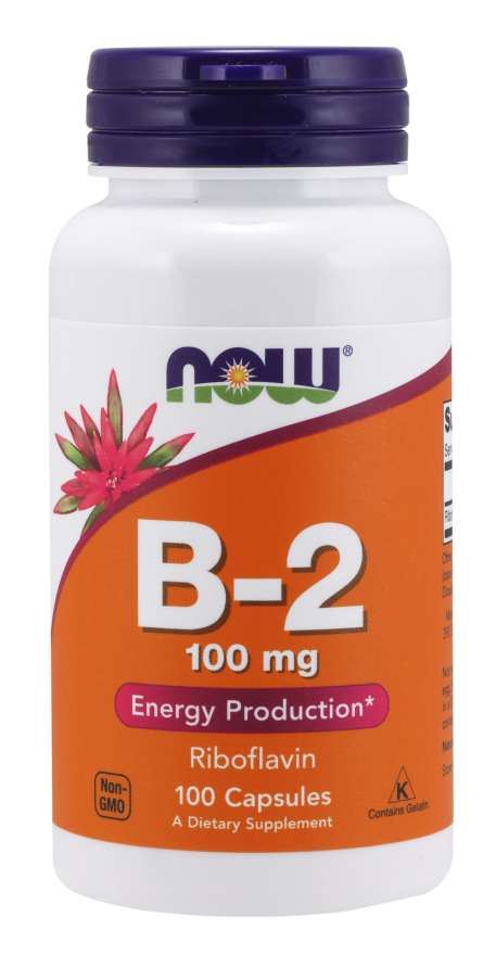 Vitamina B-2 100 mg - NOW Foods