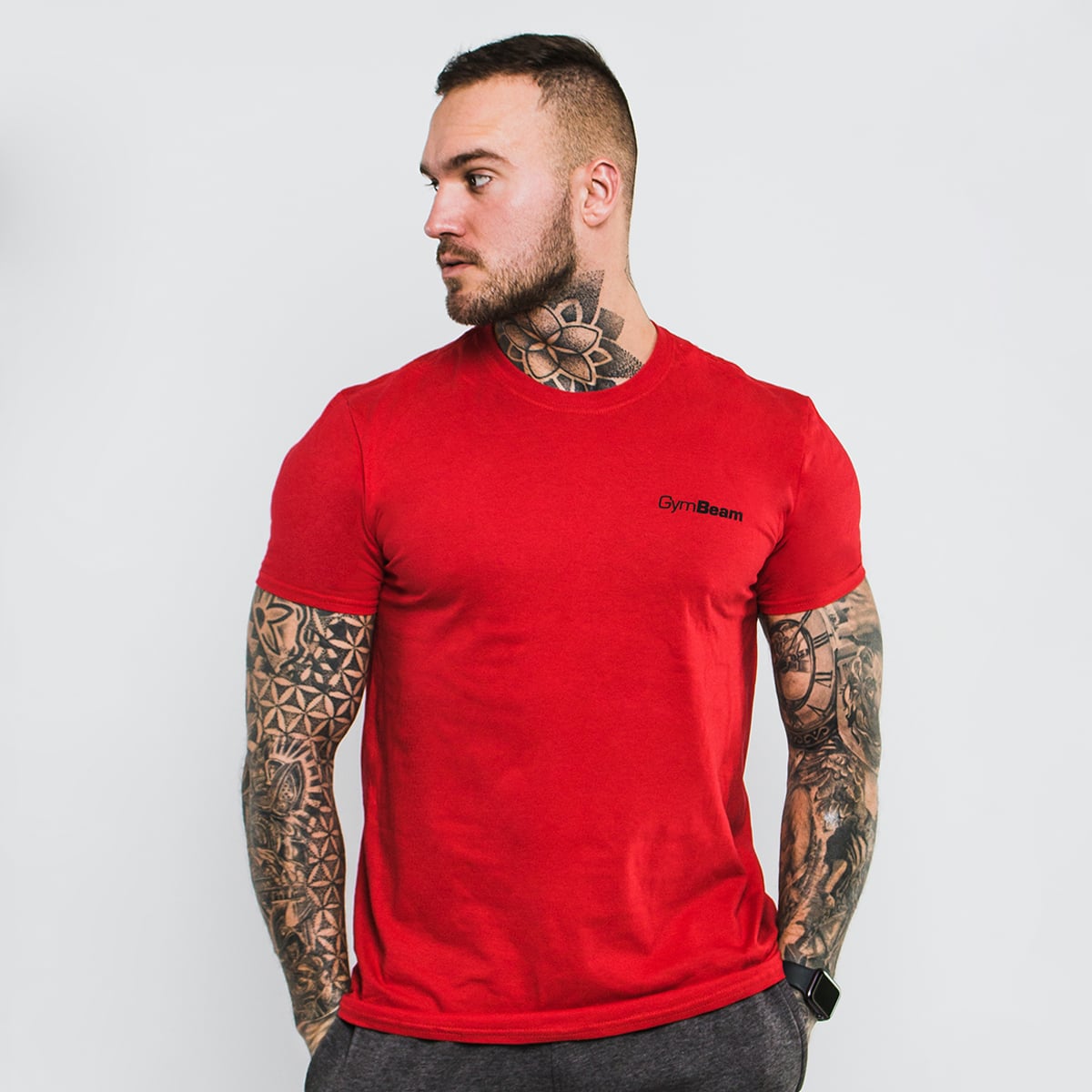 T-Shirt Basic Cherry Red - GymBeam