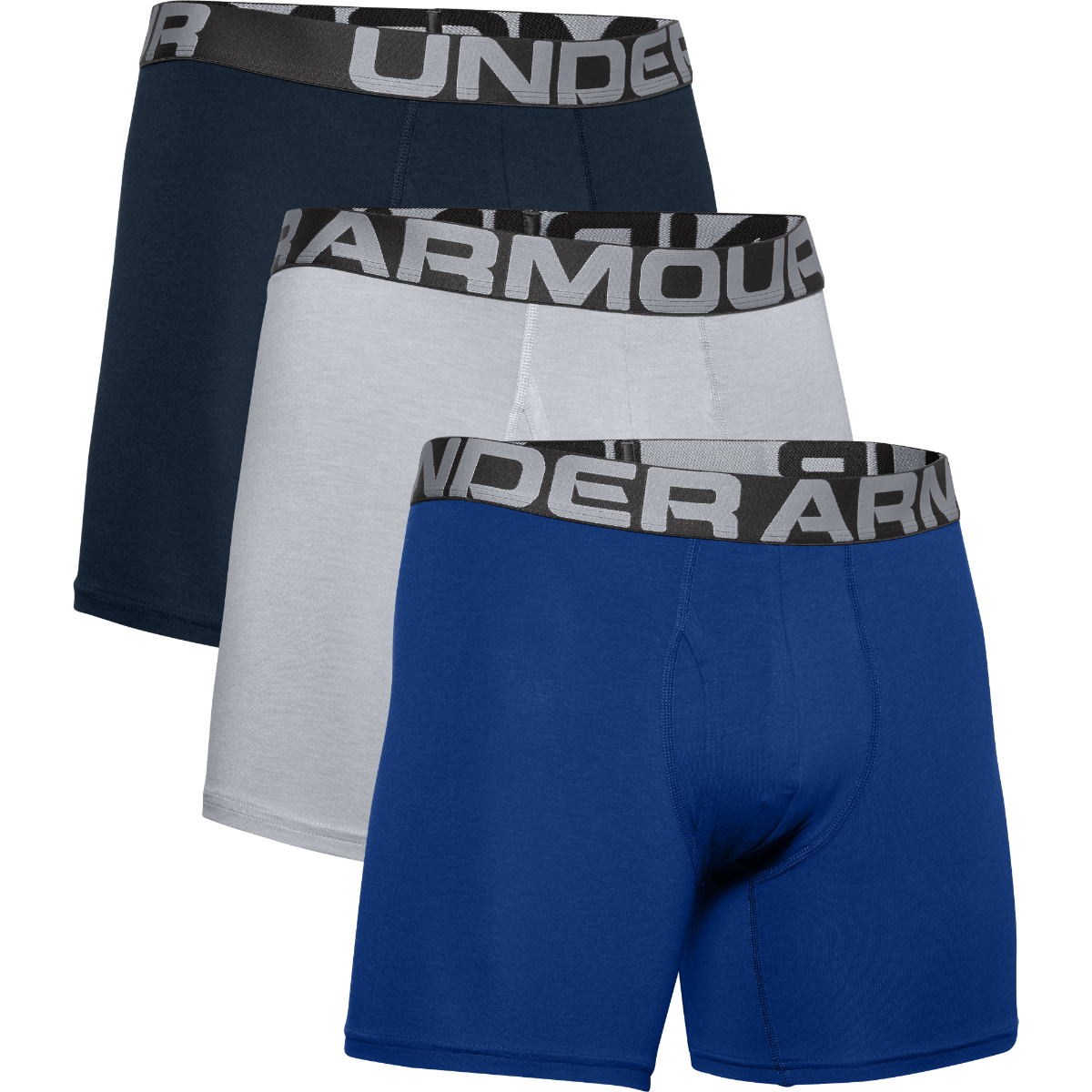 Under Armour Boxers UA Charged Cotton 6in 3 Pack Blue S