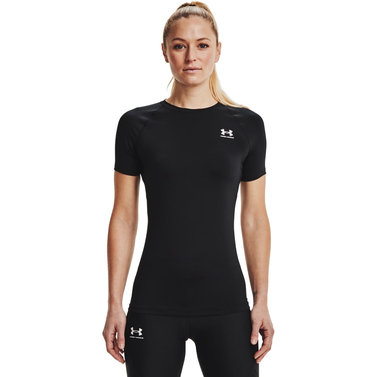 T-shirt a Compressione HG Authentics Black - Under Armour