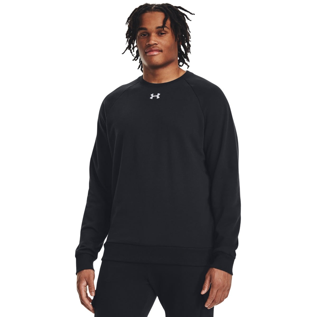 Felpa Rival Fleece Crew Black - Under Armour