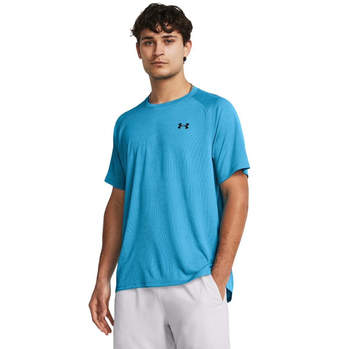 T-shirt Tech Textured Blue - Under Armour