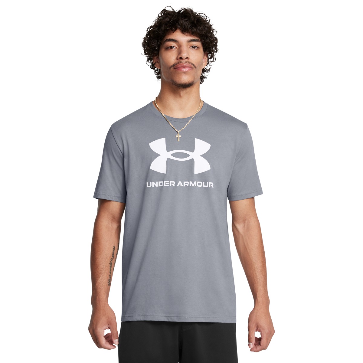 T-Shirt Sportstyle Logo Grey - Under Armour