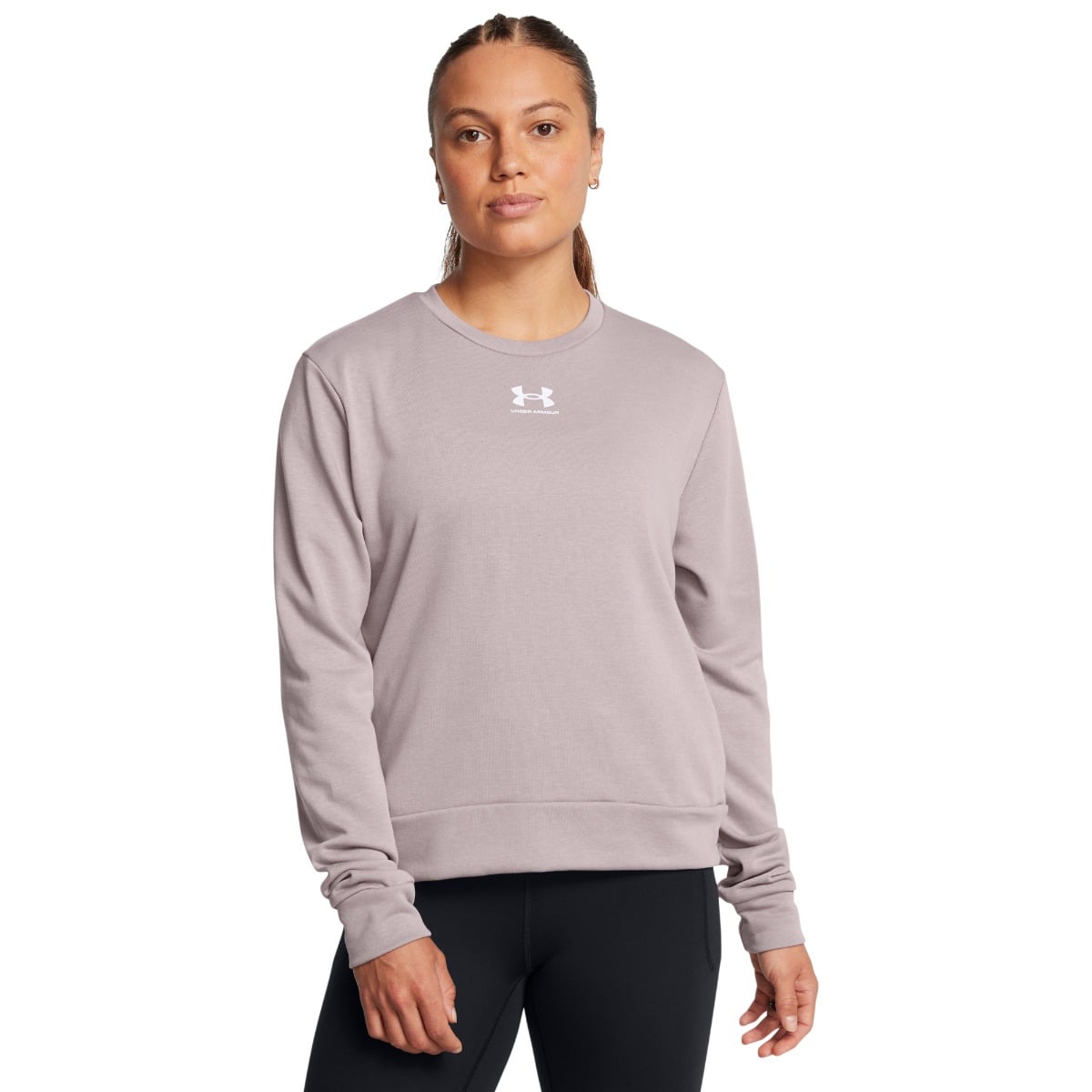 Felpa Rival Terry Crew Grey - Under Armour